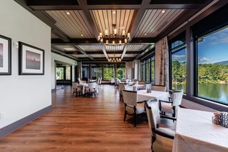 Inside the Big Canoe Clubhouse dining room